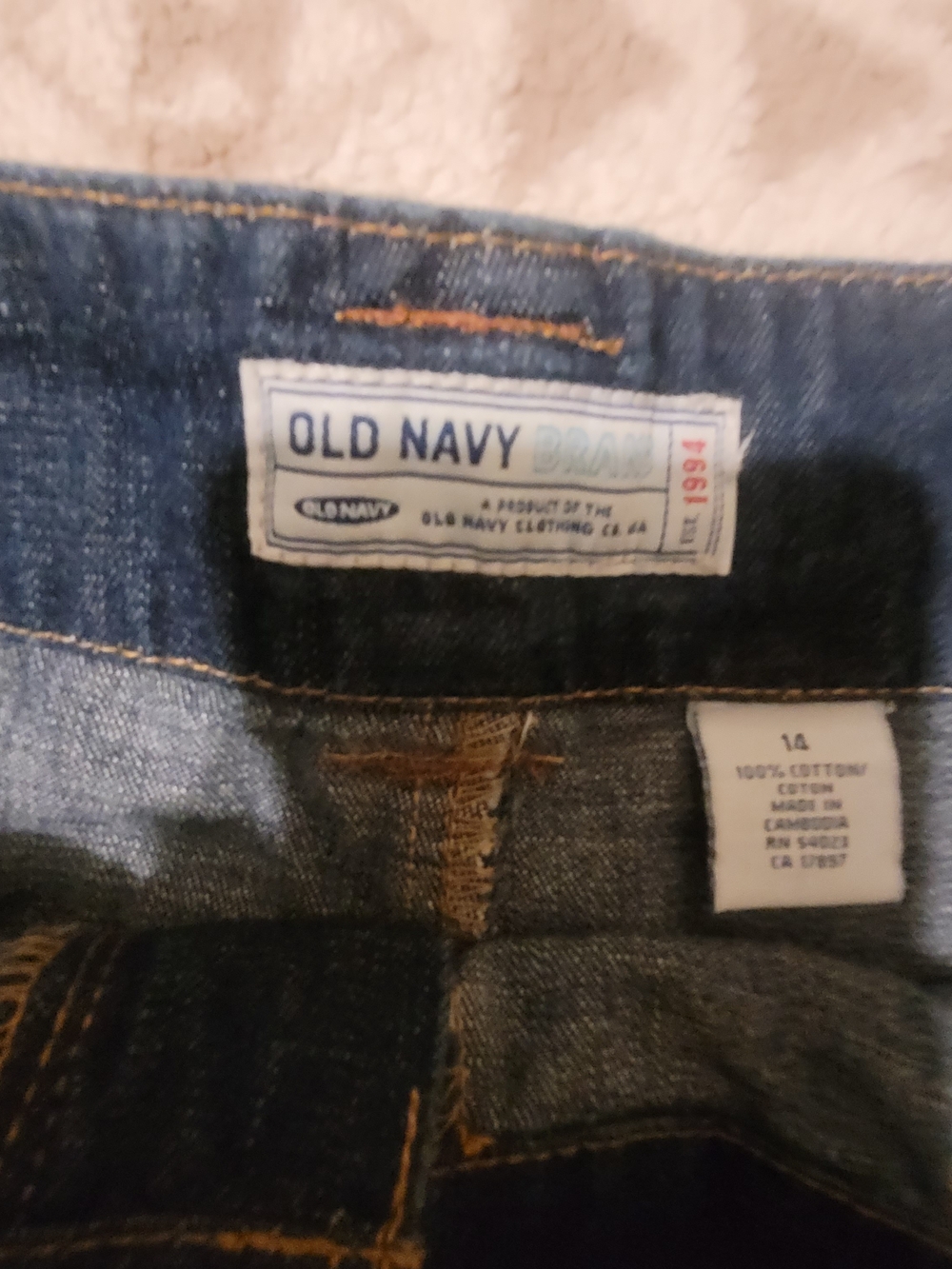 Denim A-Line Skirt - Blue - Picture 2 of 11